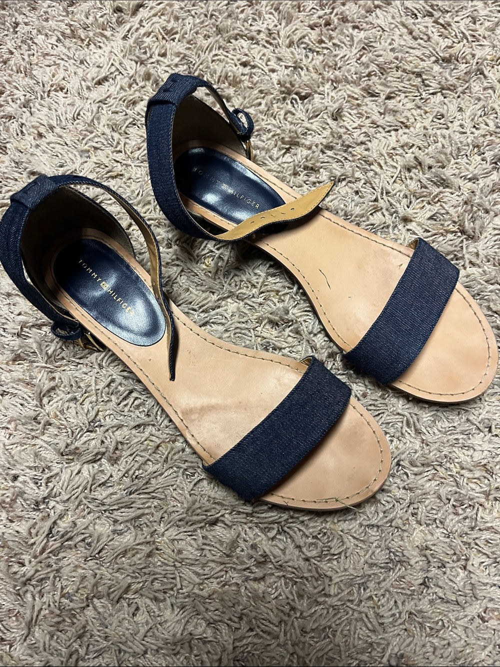 DenAnkle-Strap Sandals with Open Toe